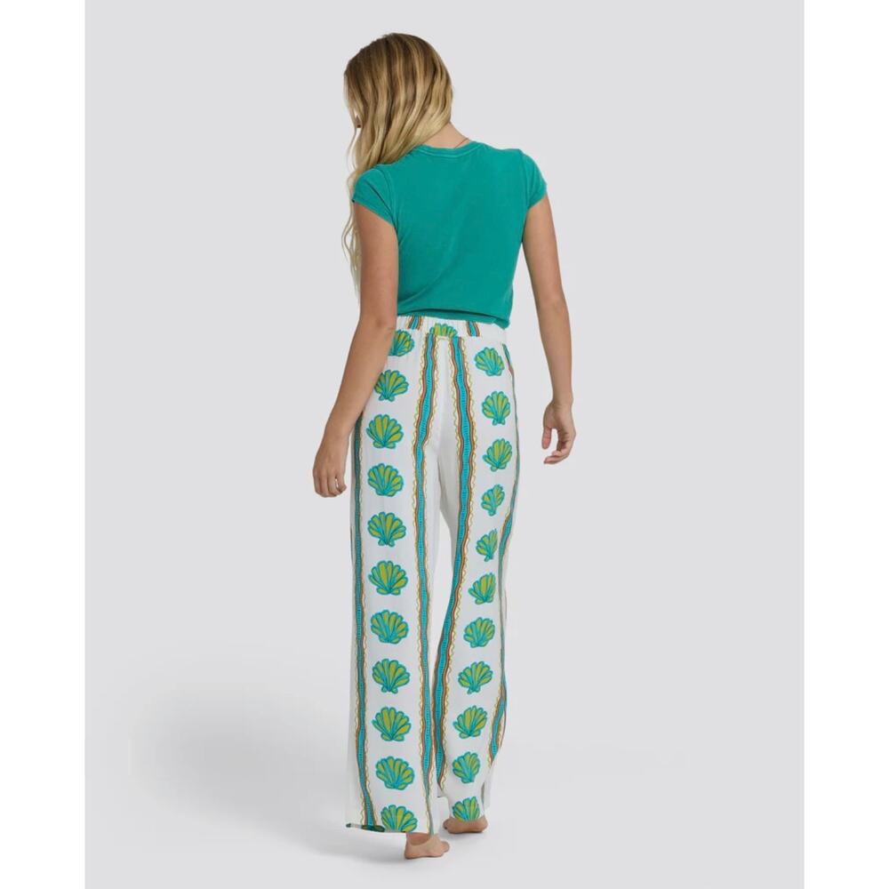 Billabong Crush Elastic Waist Pants Salt Crystal Size Small - Picture 2 of 7
